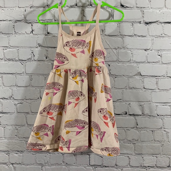 Tea Collection Dresses 3t Tea Collection Sleeveless Dress Fish Pattern Poshmark